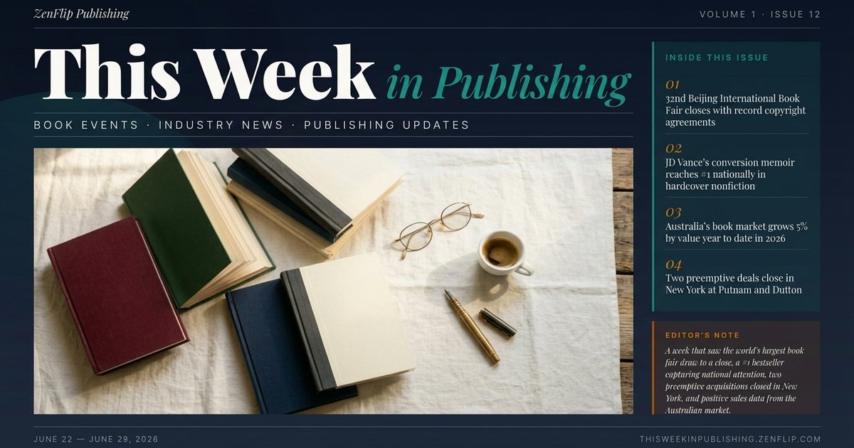 Cover of This Week In Publishing (June 22 - June 29)