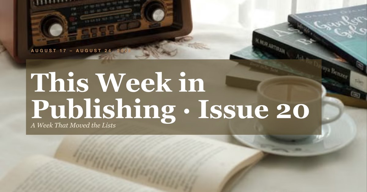 Cover of This Week in Publishing (August 17–24)