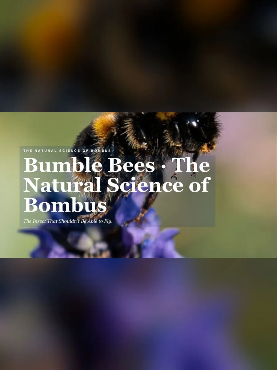 Bumble Bees - The Natural Science of Bombus