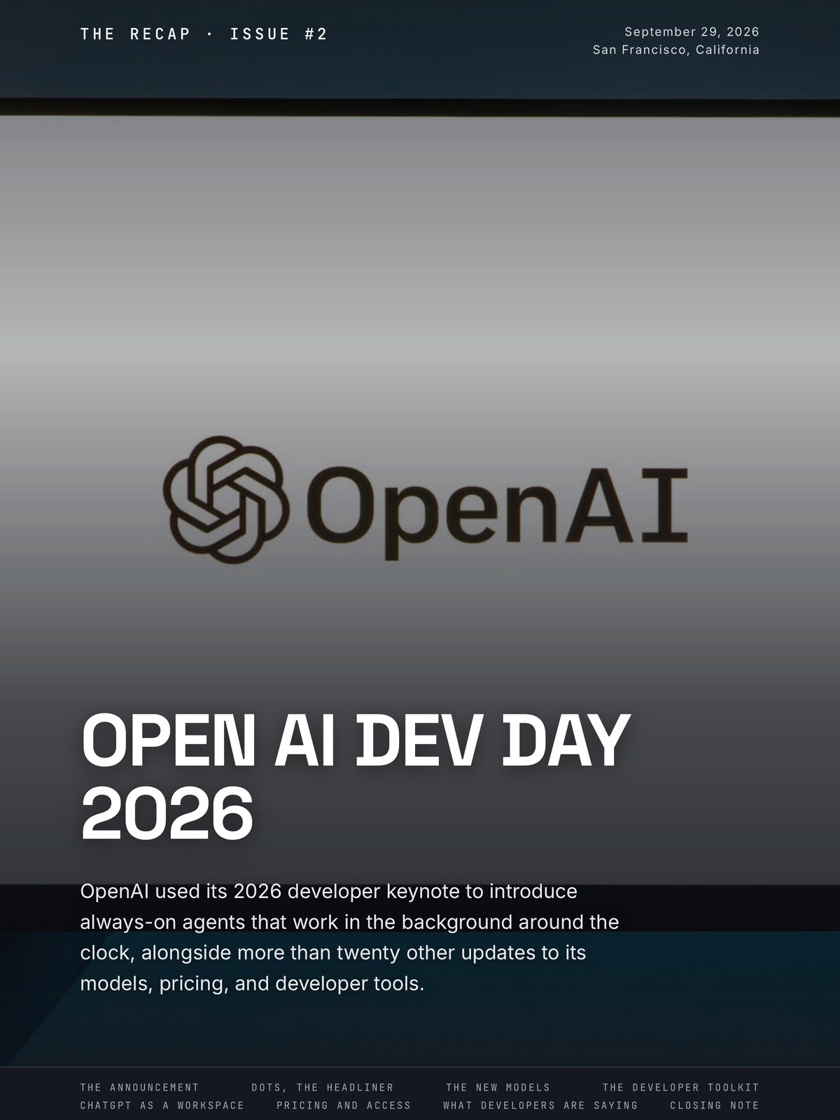 Cover of OpenAI DevDay 2026