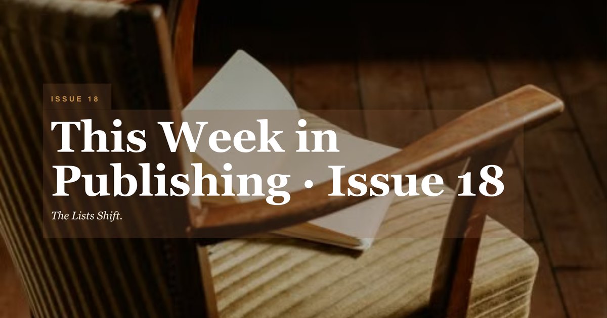 Cover of This Week In Publishing (August 3 - August 10)