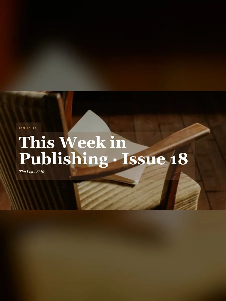 This Week In Publishing (August 3 - August 10)