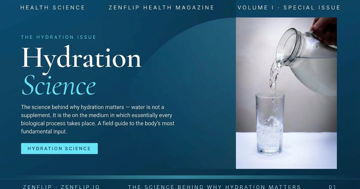 The Science Behind Why Hydration Matters | ZenFlip Health Magazine