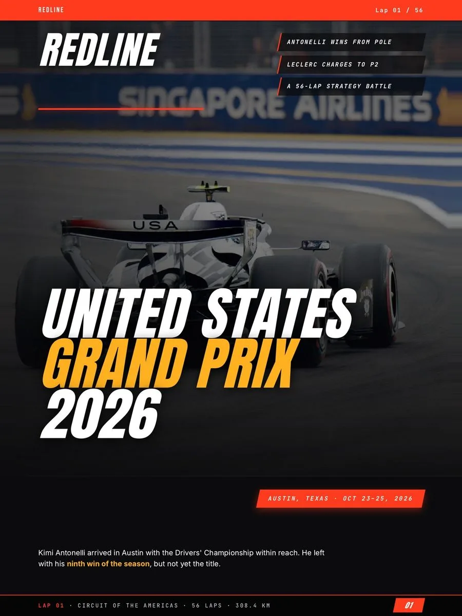 Formula 1 United States Grand Prix 2026