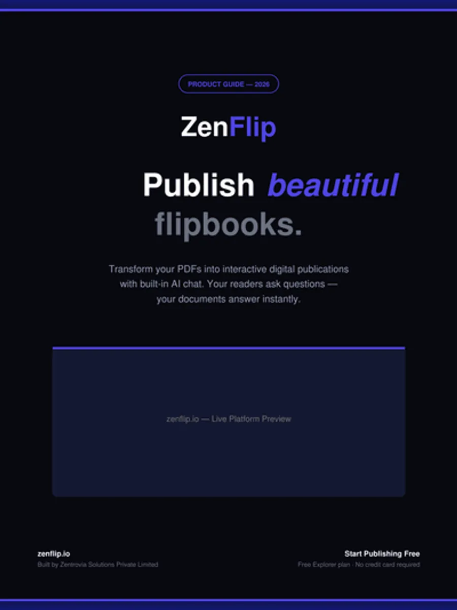 ZenFlip Product Brochure March 2026